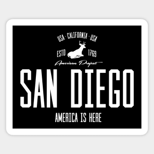 USA, America, San Diego, California Sticker